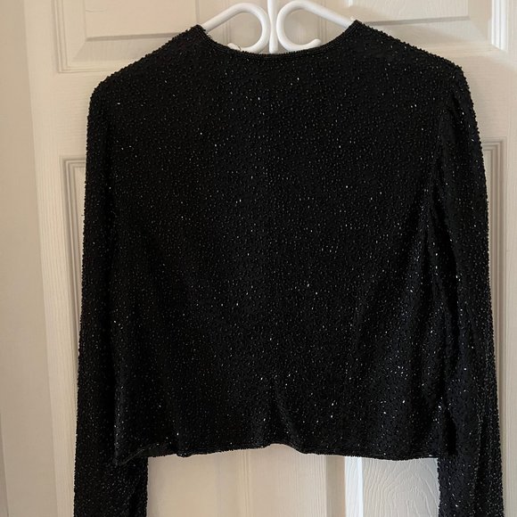 Formal Beaded Dress Jacket - Picture 8 of 13